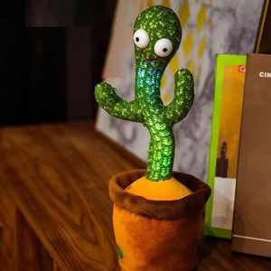 Hot Bán Vui Nói Nhảy Múa Xương Rồng Sang Trọng Đồ Chơi Điện Tử Lắc Nhảy Múa Xương Rồng Dễ Thương Siêu Mềm Sang Trọng Đu Đồ Chơi - Product Image 4