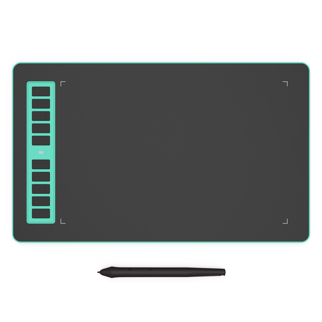 10x6 Inch Graphics Drawing Tablet with 8192 Pressure Levels and 10 Custom Keys for Digital Art
