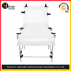 SH Photo Studio Photography Table 60x130cm Aluminum Semi Transparent PVC Portable Still Life Product Photography Equipment - Product Image 2