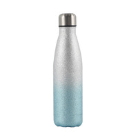 Bouteille d'eau isotherme en acier inoxydable dégradé de 500 ml, à double paroi, vierge pour sublimation, gourde de sport avec couvercle