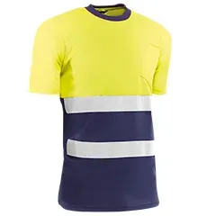 Maglie - HV721BCAZUL S Wales - Colore: Giallo fluorescente/blu - Strisce riflettenti sul petto. Questo - Product Image 2