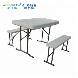 Risparmio di spazio <span class=keywords><strong>Esterno</strong></span> Tavolo e Panca Piccolo Giardino <span class=keywords><strong>Da</strong></span> Pranzo Tavolo Pieghevole Set - Product Image 2