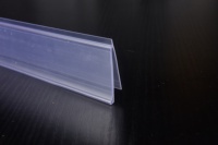 Support de magasin de détail en plastique transparent PVC pour étiquettes d'extrusion porte-étiquette de prix pour étagères de supermarché