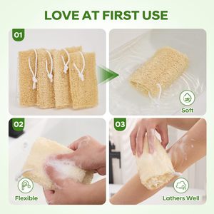Natural <b>Loofah</b> Slices for Soap Making, Organic Luffa Cuts for DIY Exfoliating Soaps, Homemade Handmade Loofa Soap - Product Image 3