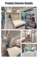 Oficina Contenedor Plegable, Expandible, Modular, Prefabricada de Acero, Mini Villa Triangular, Espacio de Trabajo Móvil Comercial