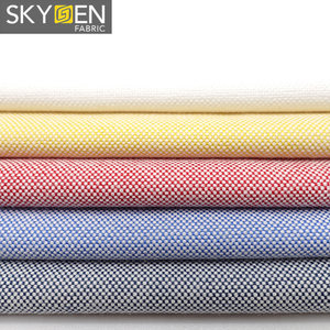 Tela de Camisa Oxford Teñida con Hilo de Color Blanco Sólido 100% Algodón en Oferta - Product Image 3