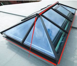 Toit de fenêtre en verre aluminium pour véranda, toit, pour villa, <span class=keywords><strong>sous</strong></span>-<span class=keywords><strong>sol</strong></span>, patio, <span class=keywords><strong>trappe</strong></span> d'accès - Product Image 2