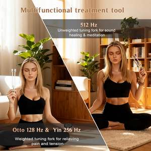 ชุดส้อมเสียงโลหะ 512Hz สำหรับบาสซูน การบำบัดด้วยเสียงทางการแพทย์ การทำสมาธิ การซ่อมแซม DNA ของขวัญที่ดีที่สุดสำหรับผู้บำบัด เครื่องปรับจูนกีตาร์ OEM - Product Image 4