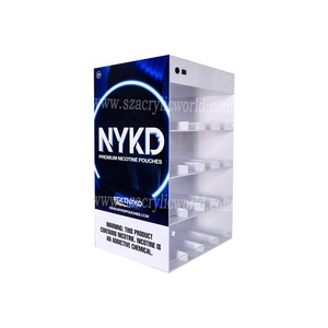 <b>Illuminated</b> Cigarette Dispenser With Logo nicotine pouches display stand acrylic snus display stand - Product Image 2