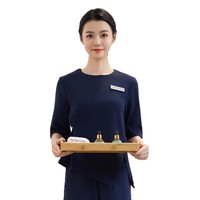 Uniforme professionnel pour femmes en taille plus, manches mi-longues, style chinois, adapté au personnel de réception, printemps/été/automne/hiver, élégant