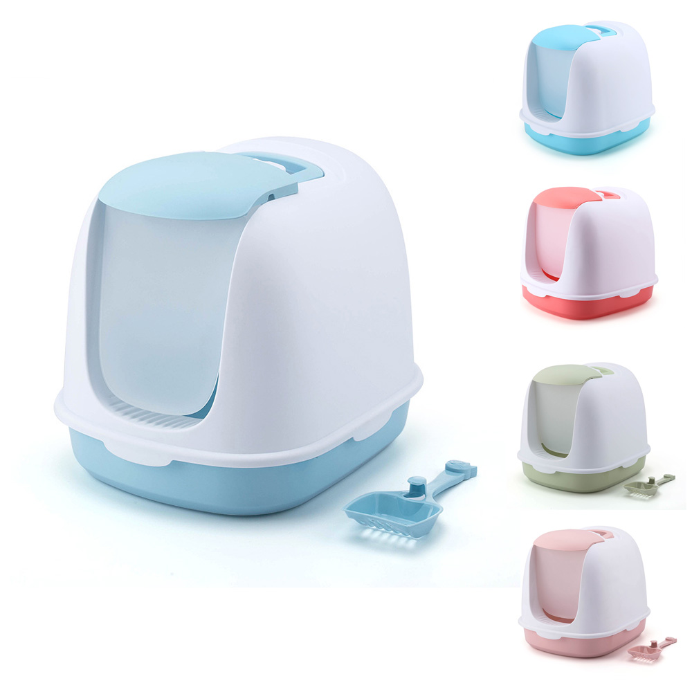 Полностью закрытый большой контейнер для кошачьего наполнителя, большой размер, большой контейнер для кошачьего наполнителя, простая сборка, контейнер для кошачьего наполнителя