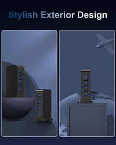 Sạc để bàn USB 6 cổng, tính năng sạc nhanh PD, đầu cắm EU/US, trạm sạc đa thiết bị dùng cho văn phòng và gia đình - Product Image 6