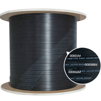 Harga Pabrik Kabel Fiber Optik Drop FTTH G657A1 2 Core Singlemode FRP/KFRP/GALVANIZED dengan Kawat Baja Terpilin untuk Luar Ruangan