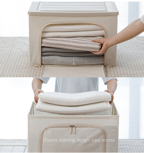 SHIMOYAMA Thêm Lưu Trữ Dung Lượng Lớn Thùng Với Cửa Sổ Rõ Ràng, Tủ Quần Áo Tổ Chức Và Quần Áo Túi Lưu Trữ Với Nhựa Nắp Che - Product Image 4