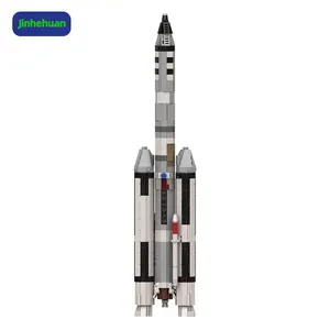 Moc太空无大者3C土星五号系列1:110双子座火箭积木套件探索车儿童玩具礼品