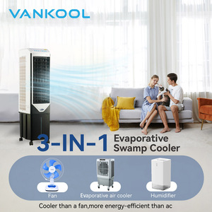 Ventiladores dobles de 4000CMH, Enfriador de <span class=keywords><strong>aire</strong></span> por evaporación, climatizador portátil, <span class=keywords><strong>aire</strong></span> <span class=keywords><strong>acondicionado</strong></span>, Enfriador de pantano - Product Image 2