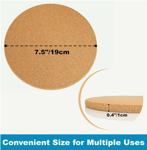 Juego de salvamanteles redondos de corcho, alfombrillas y almohadillas resistentes al calor para plantas de interior, mesa de cocina, platos calientes, ollas, sartenes, características de sublimación - Product Image 2
