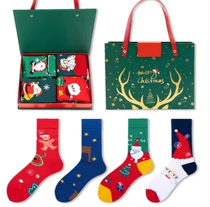 Christmas <b>Gifts</b> Snowman Cartoon Winter Cotton Socks - Product Image 4