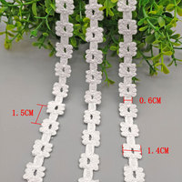 Nouvelle arrivée fil de coton Crochet dentelle coupe pour vêtements, crochet dentelle accessoires pour rideau Textile, en vrac dentelle garniture en gros