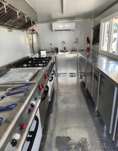 Carrello per Carbonara Cremosa con Bacon Croccante e Stazione per Miscelare Tuorli d'Uovo, Carretto Classico Italiano per Cene Notturne all'Aperto - Product Image 6