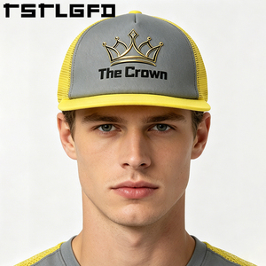 Gorra Trucker de 5 Paneles con Visera Plana y Estructura, Personalizada con Logotipo, Venta al Por Mayor, Gorra de Malla Impresa con Frente Rígido, Fabricante - Product Image 3