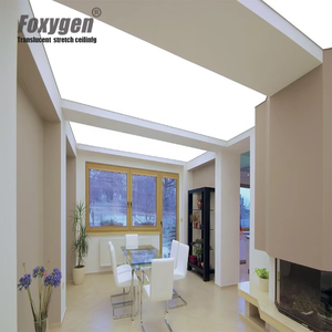 FOXYGEN Wholesale 4011 Film Factory Price Roll Material Stretched PVC Ceiling White Translucent Film Plafond Tendu for House - Product Image 1