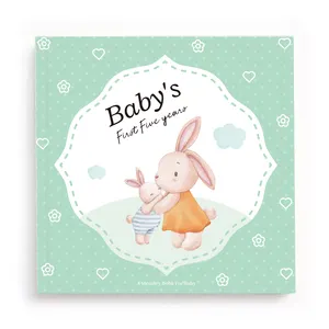 주문 디자인 인쇄 기억 유품 기록 임신 책 앨범 두꺼운 표지의 책 출생 매일 일기 아기 첫번째 5 년 전표