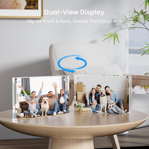 Hot Sell Traditional Medium Square Double Sided Clear <b>Acrylic</b> Photo <b>Frames</b> & Fridge Magnets for Room Decor - Product Image 4