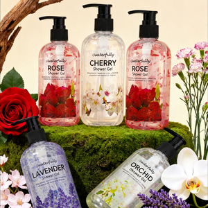 Gel de Ducha Esencial para el Cuidado de la Piel Coreano |   Gel de Ducha Hidratante con Aceite de Lavanda, Aceite de Cedro y Extracto de Salvado de Arroz, Limpiador Corporal - Product Image 3