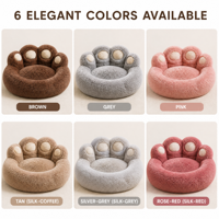 Lits pour chiens et chats de toutes tailles, très tendance, luxueux, mignons, en forme de patte d'ours, écologiques, chauffants, en forme de canapé pour animaux de compagnie