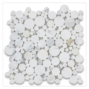 Pebble stone mosaic white with best quality