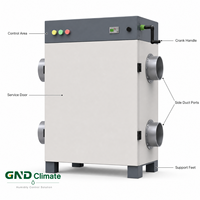 Nouveau déshumidificateur rotatif industriel électrique avec technologie déshydratante, capacité de 25 kg/h pour une déshumidification continue