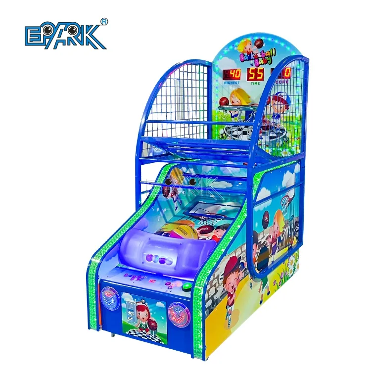 Indoor Electronic Children Game Machine Kids Amusement Arcade Machine Mini Basketball Game Machine for Sale