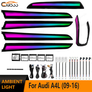 Luz Ambiental Cardoo para <span class=keywords><strong>Audi</strong></span> <span class=keywords><strong>A4</strong></span> A5 <span class=keywords><strong>B8</strong></span> 2009-2016, Interior, 64 Colores Sinfónicos, Kit de Accesorios de Actualización de Iluminación Dinámica - Product Image 1