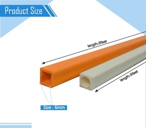 Top Selling Rigid PVC Square Hollow <b>Profile</b> Black <b>Plastic</b> Tube for Furniture Construction Structural Framework and Industrial - Product Image 1