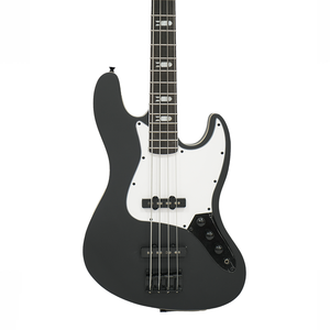 <span class=keywords><strong>Guitare</strong></span> basse électrique <span class=keywords><strong>de</strong></span> style J à 4 cordes, Eastern Music Hardluck Kings, ultra rare, 18 pièces, finition satinée noire mate, avec étui rigide - Product Image 2