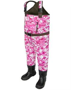 <span class=keywords><strong>Cuissardes</strong></span> de pêche à la mouche imperméables roses pour enfants, <span class=keywords><strong>cuissardes</strong></span> de canotage en plein air, respirantes, camouflage - Product Image 3