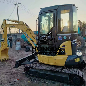 Excavatrice utilisée originale de KOMATSU Mini excavatrice utilisée d'excavatrice de KOMATSU PC35 d'excavatrice de 3.5 tonnes - Product Image 1