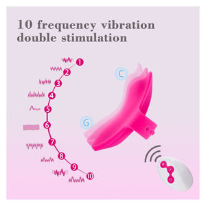 שלט רחוק פרפר צורה פרפר ויברטור 10 תדר רטט תדר g-spot clitoral ממריץ ויברטור צעצוע מין לנשים - Product Image 3
