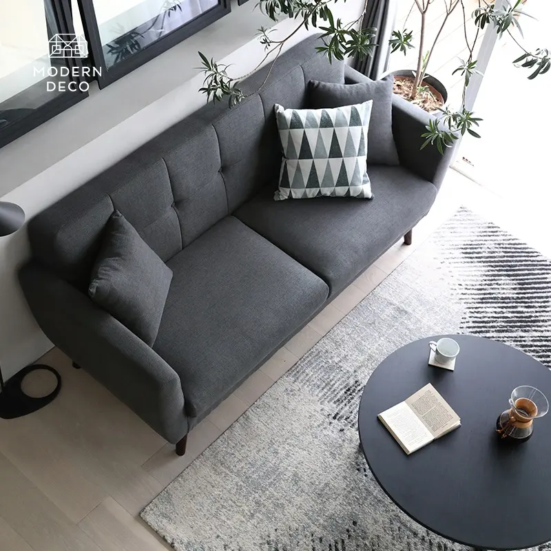 3Pc Stof Sofa Set Moderne Ontwerp 1 2 3 Zits Grijs Beige Lounge Woonkamer Meubels Fabriek Geverifieerd leverancier