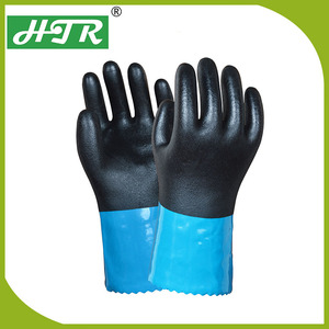 Gants de protection individuelle HTR de haute qualité en PVC, résistants à l'huile, à l'eau et aux produits chimiques - Product Image 6