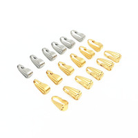 100 pièces/sac plusieurs tailles en acier inoxydable graines de melon fermoir bricolage pincement bélières boucle connecteurs collier à faire soi-même pendentif accessoires