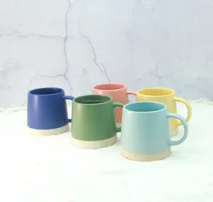 Tasse à café Macaron personnalisée de Style nordique Latte en céramique unie sur des tasses mates