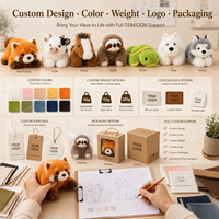Adorable peluche panda rouge en peluche douce, jouet en peluche mignon, cadeaux d'anniversaire pour enfants et adultes