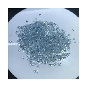 0.8mm to 3mm Round Brilliant Cut Natural Blue Aquamarine Loose Gemstones