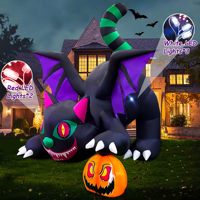 Tombe éclairée gonflable Halloween cour jardin décoratif gonflable Halloween décorations Air soufflé extérieur décorations personnalisées