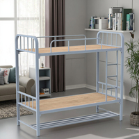 Lit superposé moderne en métal avec design détachable pour les dortoirs scolaires, les hôtels, les chambres à coucher - Lit mezzanine personnalisable pour enfants