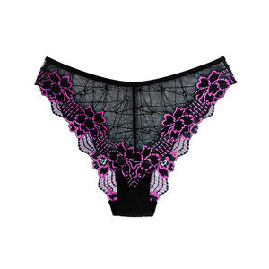 Nouvelles culottes sexy en dentelle brodée respirante pour femmes, style européen et américain, maille charmante, lingerie mature tendance - Product Image 4
