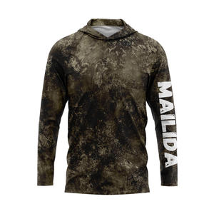 迷彩長袖Tシャツパーカー付き屋外通気性サンプロテクティブハンティングパーカー - Product Image 1