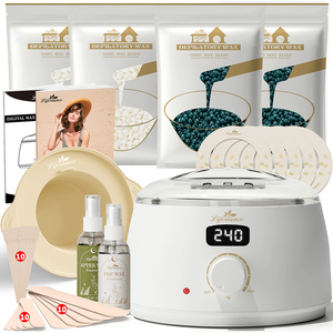 เครื่องอุ่นแว็กซ์ Lifestance ขนาด 4000 มล. พร้อมเทอร์โมสตัทอิเล็กทรอนิกส์ สำหรับแว็กซ์แข็ง ใช้ก่อนและหลังการกำจัดขน - Product Image 1